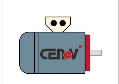 moteur électrique schéma fixation-B14