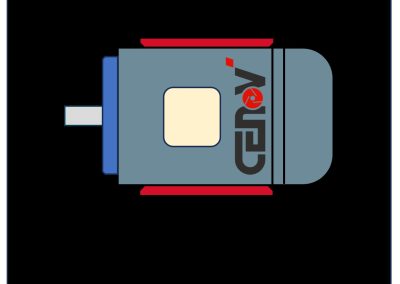 moteur électrique schéma fixation-B6