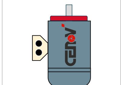 moteur électrique schéma fixation-V19