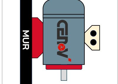 moteur électrique schéma fixation-V58