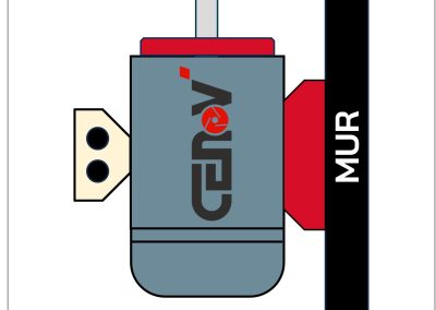 moteur électrique schéma fixation-V69